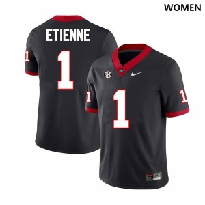 Georgia #1 Women Trevor Etienne Jersey Black College Football High School