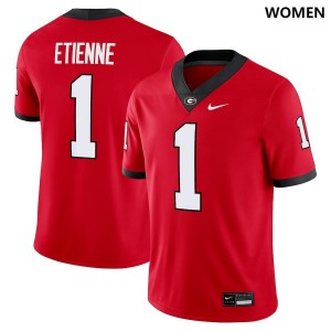 UGA #1 Women Trevor Etienne Jersey Red College Football Alumni